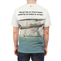 Thumbnail for We Shall Defend Our Island - Winston Churchill Quote - Men's AOP Cut & Sew Tee