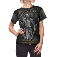 Thumbnail for Live Your Life - Chief Tecumseh - Women's AOP Cut & Sew Tee