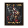 With My Shield Or On It - Spartan Warrior's Creed - Canvas Print