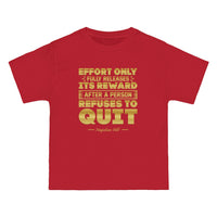 Thumbnail for Effort Only Releases Its Reward - Napolean Hill Quote - Men's VintageTee