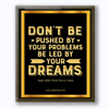 Ralph Waldo Emerson Motivational Canvas Wall Art - Be Led By Your Dreams | Abanak