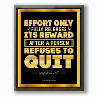 Thumbnail for Effort Only Releases Its Reward by Napoleon Hill | Motivational Canvas Print