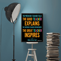 Thumbnail for Great Teachers Inspire - William Arthur Ward Quote - Canvas Print