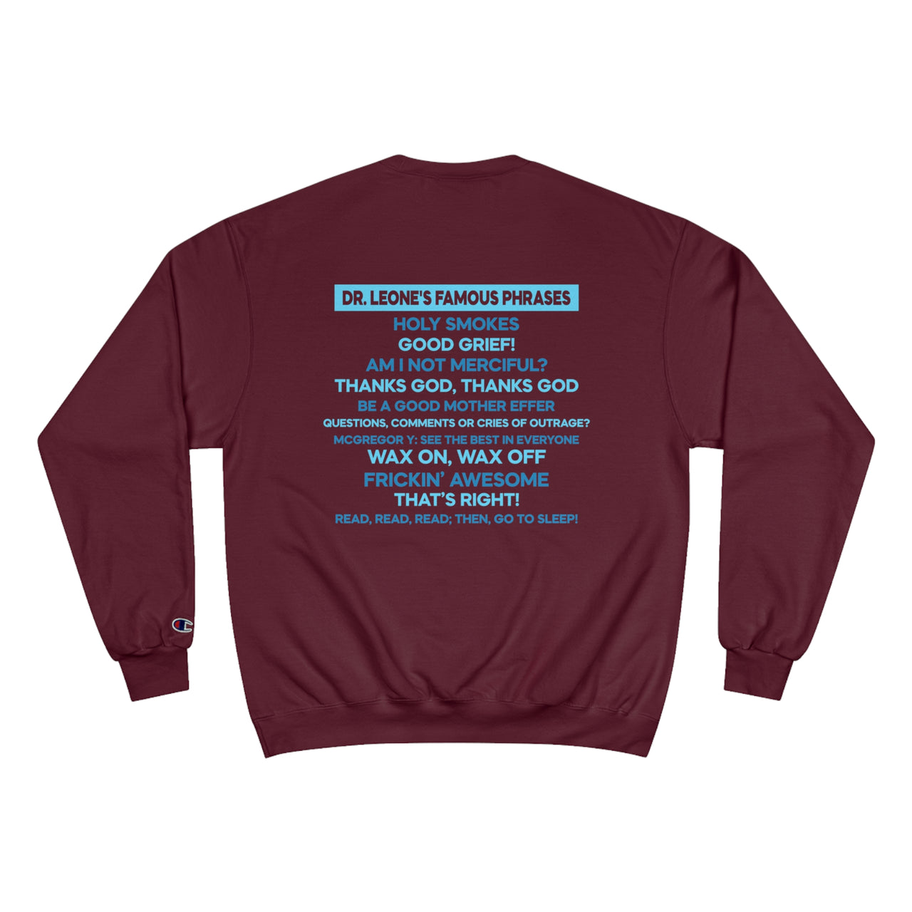 Champion Sweatshirt - Oceanside 70 - Blue Flat Back