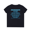 Ladies' V-Neck T-Shirt - Oceanside 70 - Blue Flat Back
