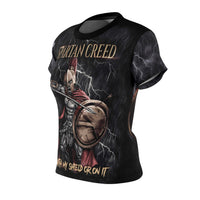 Thumbnail for With My Shield or On It - Spartan Warrior - Women's AOP Cut & Sew Tee