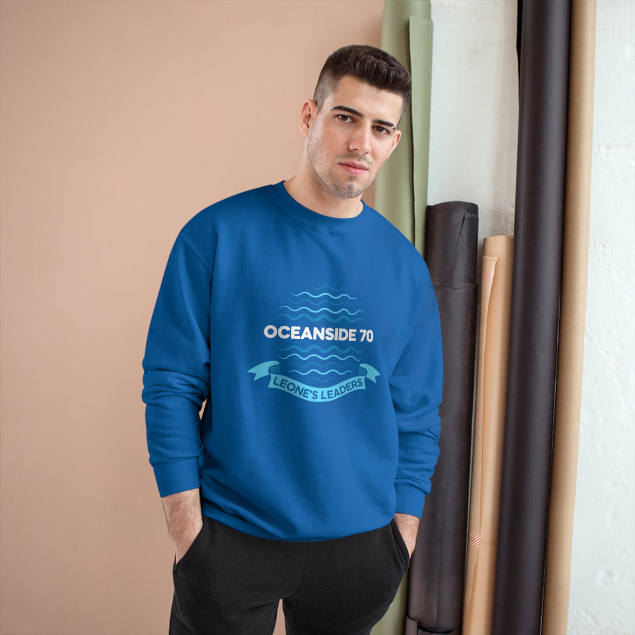 Champion Sweatshirt - Oceanside 70 - Blue Banner Back
