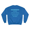 Champion Sweatshirt - Oceanside 70 - Blue Flat Back