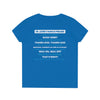 Ladies' V-Neck T-Shirt - Oceanside 70 - Flat Alternating Color Back