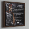 My Creed Spartan Warrior Motivational Wall Art | Framed Canvas Print