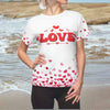 Hearts With Love - Women's AOP Cut & Sew Tee