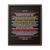 Thumbnail for So Live Your Life - Chief Tecumseh Quote - Motivational Canvas Print