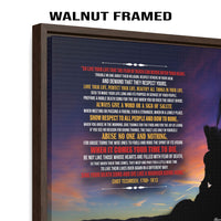 Thumbnail for Live Your Life - Chief Tecumseh Poem - Framed Canvas Print