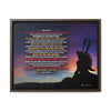 Live Your Life - Chief Tecumseh Poem - Framed Canvas Print
