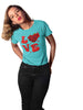 Heart Full of Love and Roses Women's Boyfriend Tee - Perfect Valentines Day Gift | Abanak
