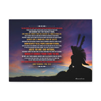 Thumbnail for Live Your Life - Chief Tecumseh Poem - Gallery Wrapped Canvas Print