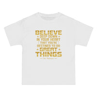 Thumbnail for Believe Deep Down - Joe Paterno Quote - Unisex Vintage Tee