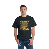 Thumbnail for Believe Deep Down - Joe Paterno Quote - Unisex Vintage Tee