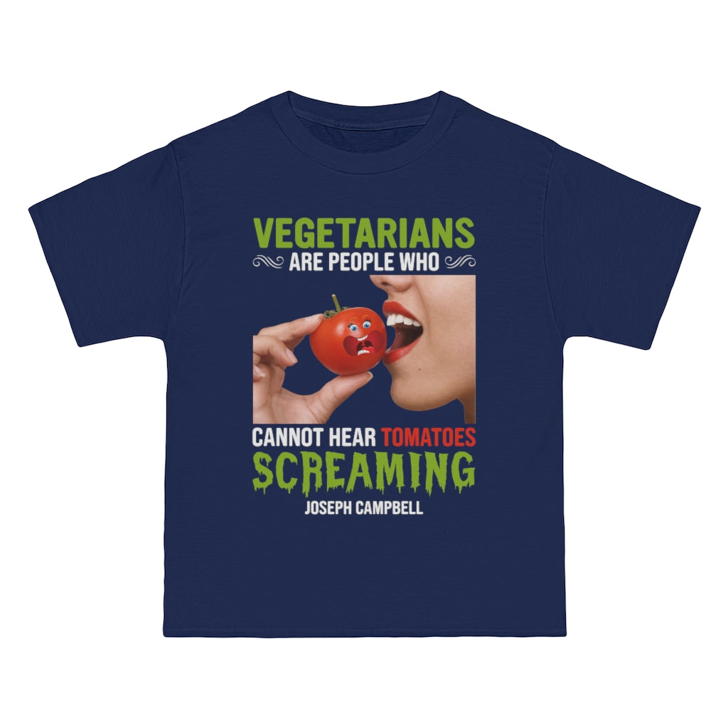 Vegetarians Cannot Hear a Tomato - Joseph Campbell Quote - Men's Vintage Tee