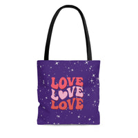 Thumbnail for Love Light Love Bright - AOP Tote Bag