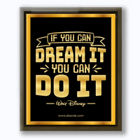 Thumbnail for If You Can Dream - Walt Disney Quote - Canvas Print