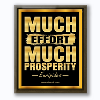Thumbnail for Much Effort, Much Prosperity - Euripides Quote - Canvas Quotes