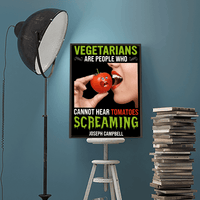 Thumbnail for Vegetarians Cannot Hear - Joseph Campbell Quote - Canvas Print