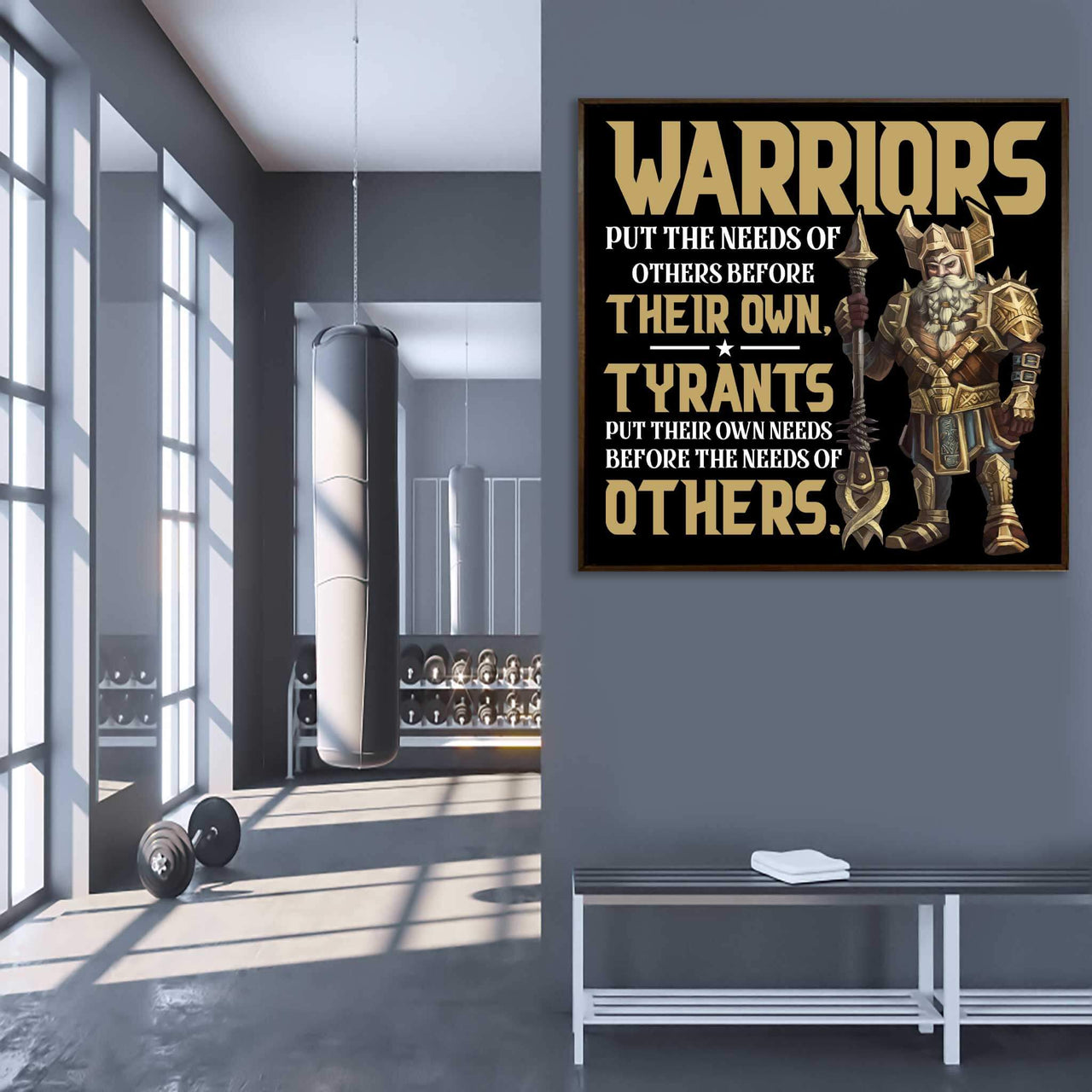 Warrior vs Tyrant - Canvas Print