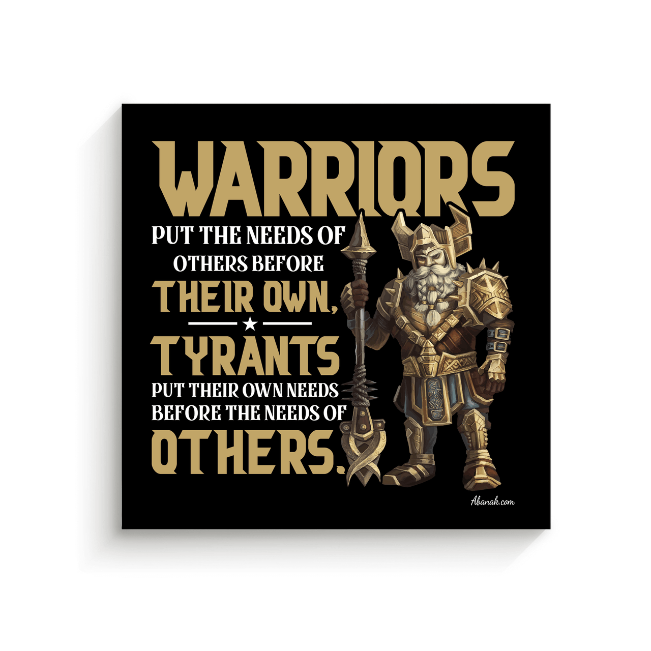 Warrior vs Tyrant - Canvas Print