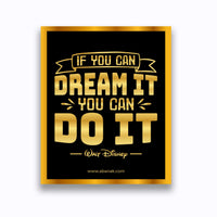 Thumbnail for If You Can Dream - Walt Disney Quote - Canvas Print