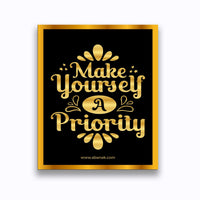 Thumbnail for Make Yourself a Priority - Canvas Print