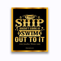 Thumbnail for If Your Ship Doesn't Come In - Jonathan Winters Quote - Canvas Print
