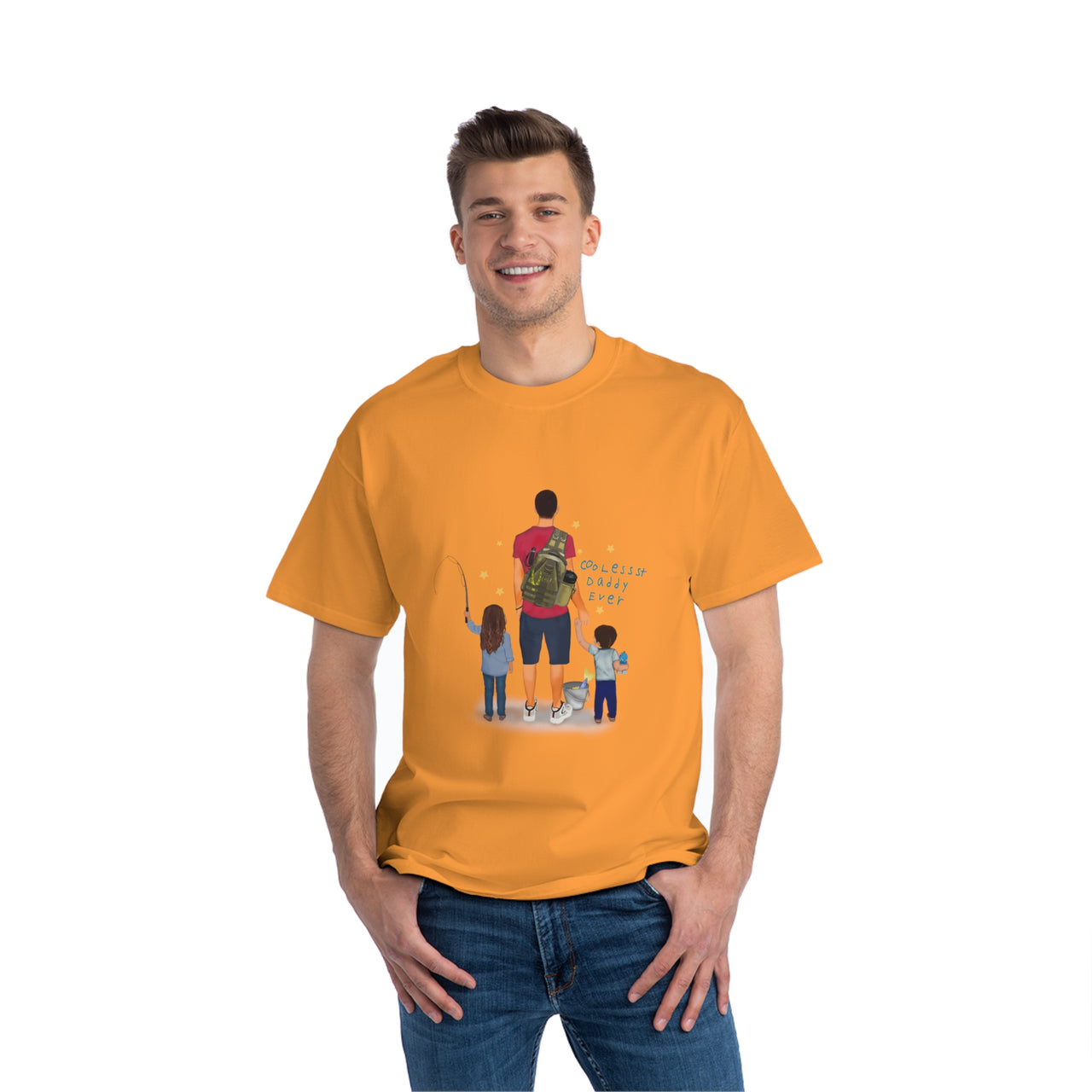 Coolest Daddy Ever Fishing T-Shirt - Show Dad How Much You Love Him