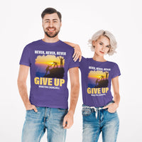 Thumbnail for Never, Never, Never Give Up - Winston Churchill Inspirational Quote - Motivational Unisex Vintage Tee