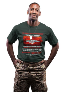 Thumbnail for We Fight, We Fight, We Fight - Red Tails Inspirational Quote - Men's Vintage Tee