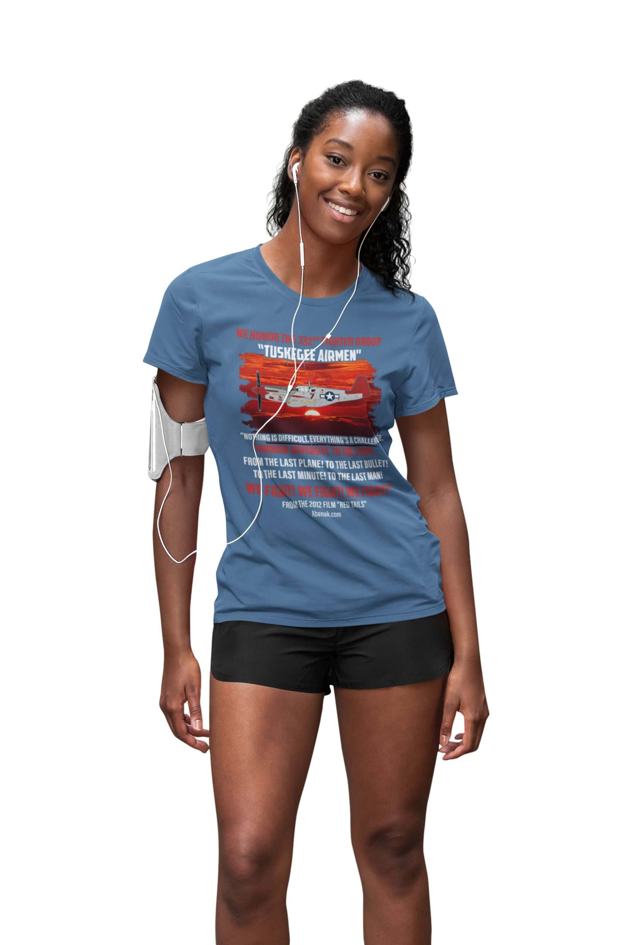 We Fight, We Fight, We Fight - Red Tails Inspirational Quote - Women's Vintage Tee