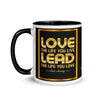 Love the Life You Live - Bob Marley Quote - 11oz Motivational Graphic Colored Coffee Mug