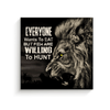 Willing to Hunt - Canvas Print